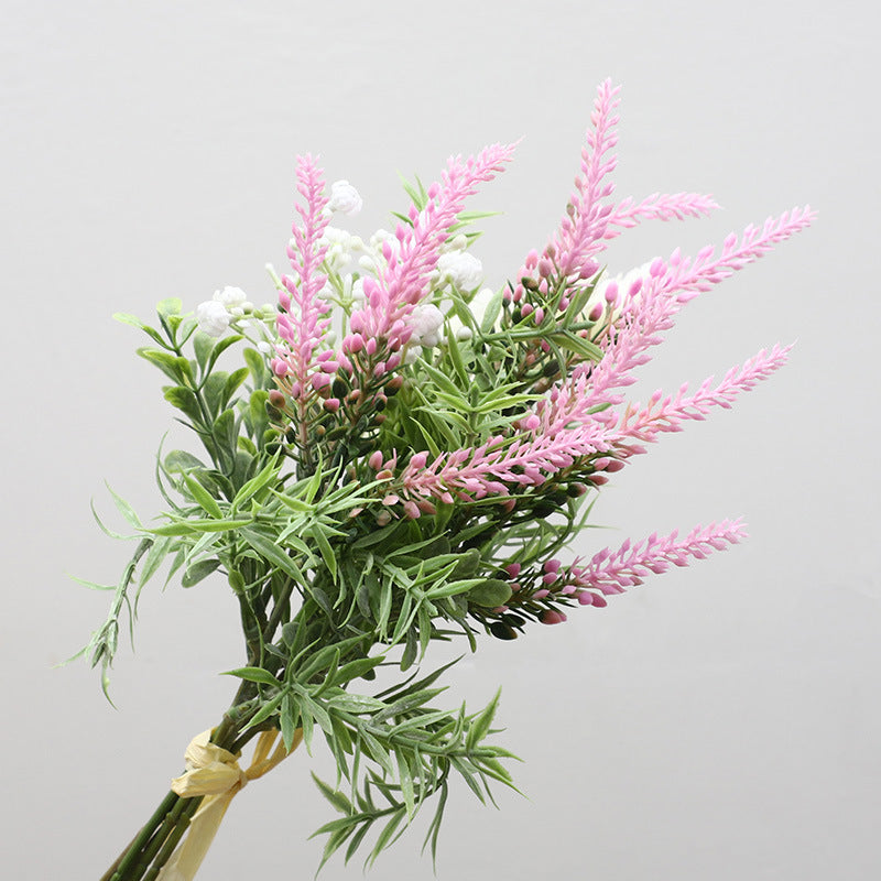 Vibrant Faux Lavender Flowers with Starry Sky Design for Stunning Home Decor - Realistic Artificial Greenery for Any Space