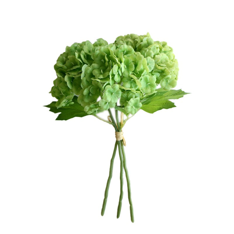 Luxurious 3D Textured Floral Bouquet - Realistic Fake Hydrangea Flowers for Stunning Wedding Arrangements and Home Decor