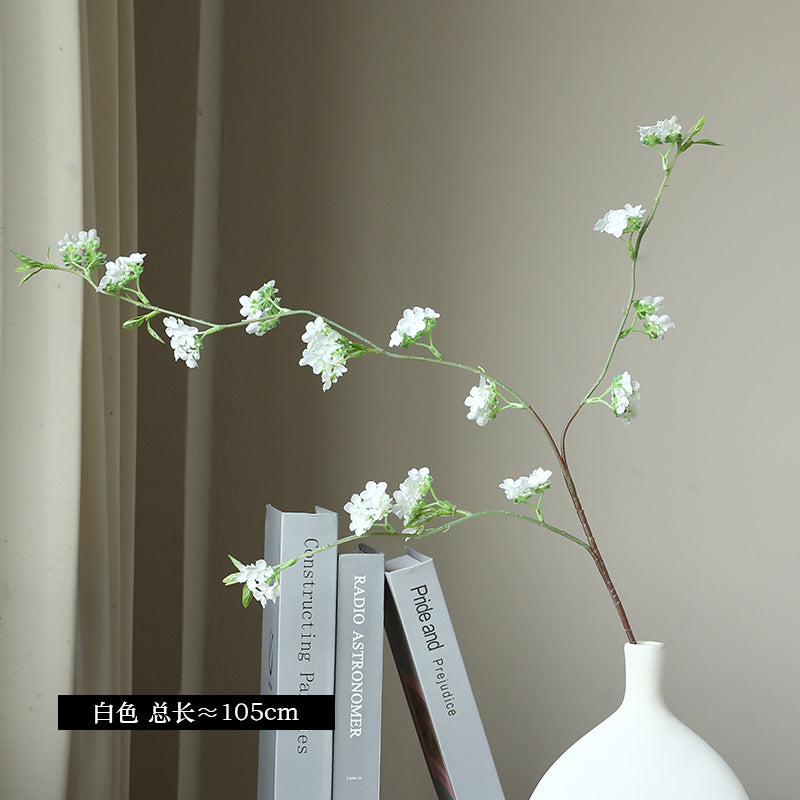 Stunning Artificial Snow Willow Branch Bouquet - Perfect Silk Cherry Blossom Table Decor for Living Rooms, Dining Tables, and Outdoor Spaces