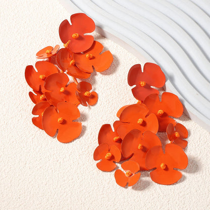 Chic and Creative Knotted Flower Design Statement Earrings - Versatile Fashionable Accessories for Women