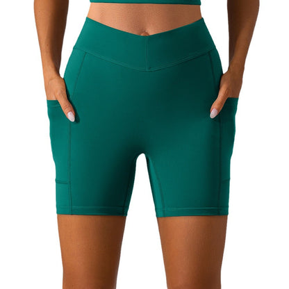 High Waisted Butt Lifting Fitness Shorts with No Show Stitching Double Sided Soft Yoga Shorts for Women for Workout and Everyday Comfort