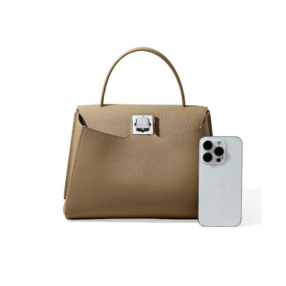 Chic Korean Inspired Lazy Style Handbag Luxury Tote for Women Classic Platinum Bag with Unique Design for Everyday Elegance