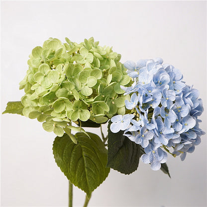 Lifelike Hydrangea Flower Arrangement - Soft Touch Moisturizing Faux Floral Decor for Living Room, Dining Table Centerpiece, Home Decoration, and Wedding Celebrations