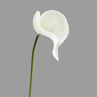 Lifelike Single Stem Calla Lily Artificial Flower - Perfect for Indoor Living Room Decor, Hotel Dining Table Centerpiece, Floral Arrangements, and Photography Props