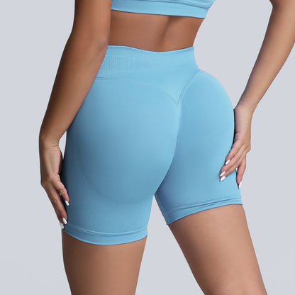 Seamless High Waisted Yoga Shorts for Women Tummy Control Butt Lifting and for Running Gym and Everyday Wear