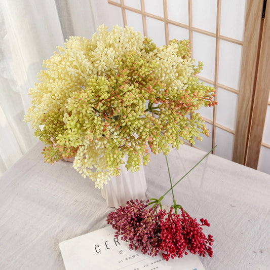 Realistic Green Plant Simulation Flowers - Stunning Wedding Decor with Fruit-Like Branches - Perfect for INS Aesthetic - DY1-2157A