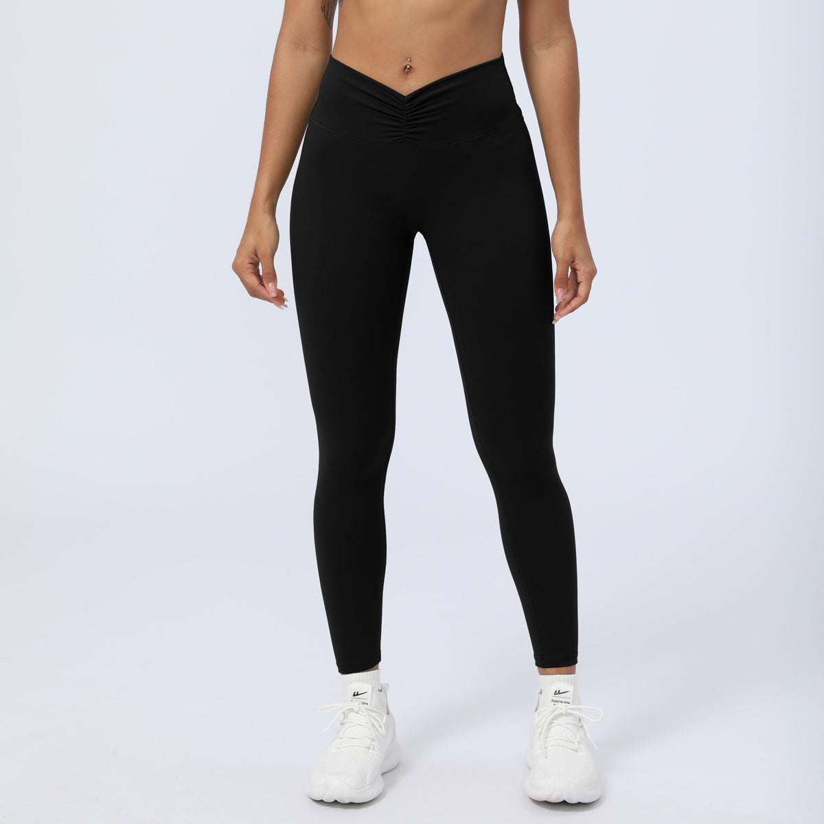 V Shaped Butt Lifting Yoga Pants for Indoor Workouts Quick Dry Compression Fit 3 4 Length Active Leggings for Enhanced Performance