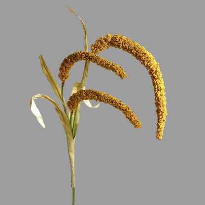 Realistic Faux Flower Millet Ear Décor for Rustic Table Settings - Perfect Indoor Centerpiece for Living Rooms, Photography Props & Home Styling