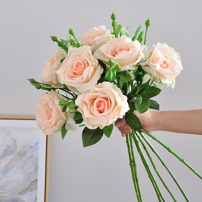 Luxurious Lifelike Silk Rose Flowers for Home Decor - Perfect for Living Rooms, Weddings, and Special Events - Elegant Floral Arrangements That Never Wilt