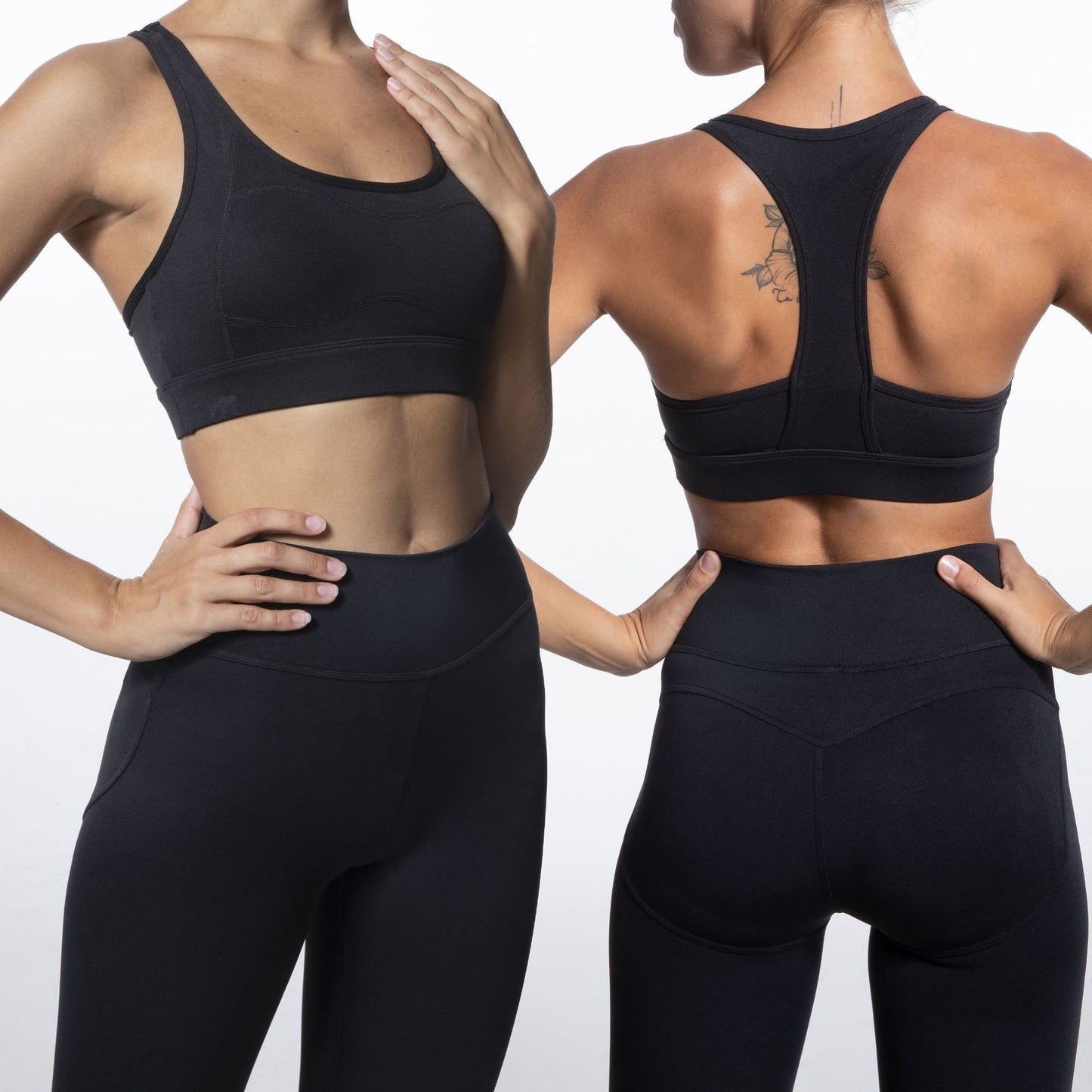 Women's Yoga Set with Y Back Sports Bra and High Waisted Butt Lifting Leggings for Fitness Gym and Yoga Enthusiasts