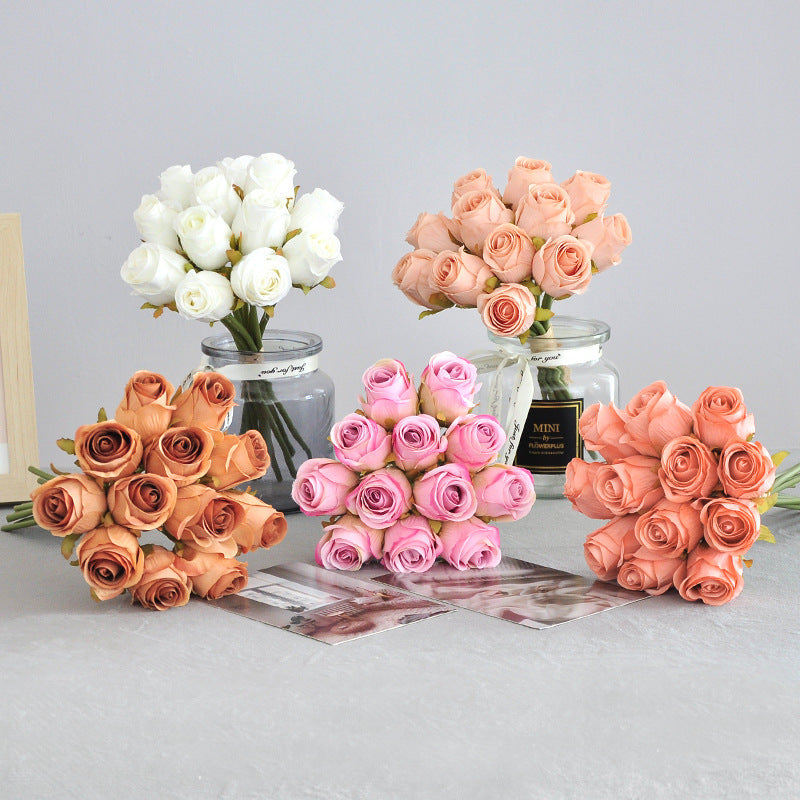 Elegant Handheld Artificial Rose Bouquet for Home Décor and Photography Props | Perfect for Wedding Decorations and Special Events