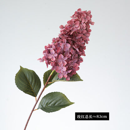 Elegant Faux Hydrangea Flower Stem for Photography Backdrops - Perfect for Weddings, Home Decor, and Luxurious Accents