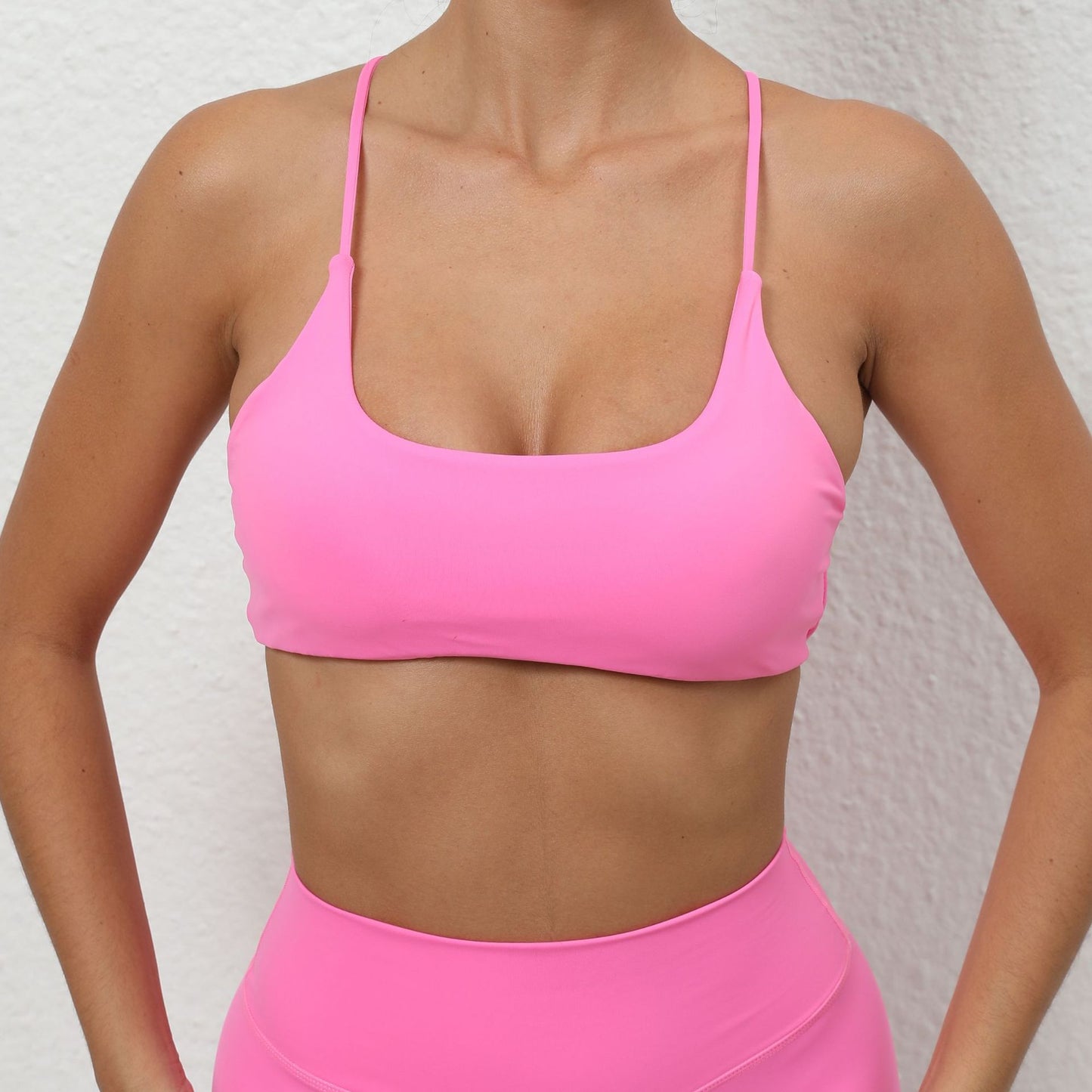 Cross Back Sports Bra for Women Moisture Wicking Yoga Top Running Fitness Bra Soft Durable Fabric for Comfort and Support