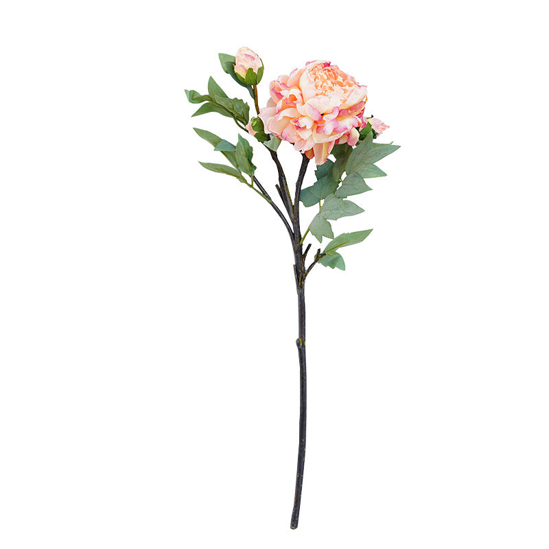 Realistic Peony Oil Painting Style Edge-Detailed Artificial Flowers for Home Décor, Wedding Celebrations, and Photography Props - Perfect Faux Floral Arrangement