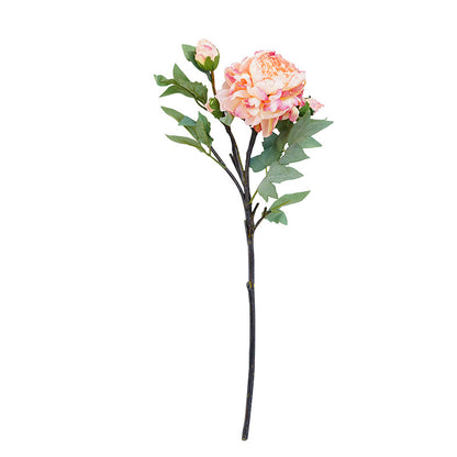 Realistic Peony Oil Painting Style Edge-Detailed Artificial Flowers for Home Décor, Wedding Celebrations, and Photography Props - Perfect Faux Floral Arrangement