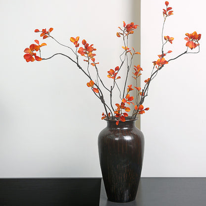 Realistic Red Maple Leaf Artificial Flowers - Perfect Autumn Décor for Your Bedroom and Living Room - Scandinavian Minimalist Style Decorative Arrangement