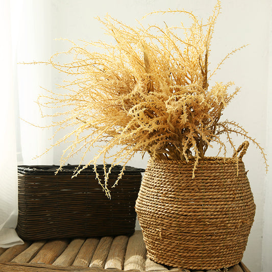 Realistic Faux Flowers for Living Room and Bedroom Decor - Vintage Scandinavian Stylish Dried Reed Arrangement - Perfect Photo Props for Home Aesthetics