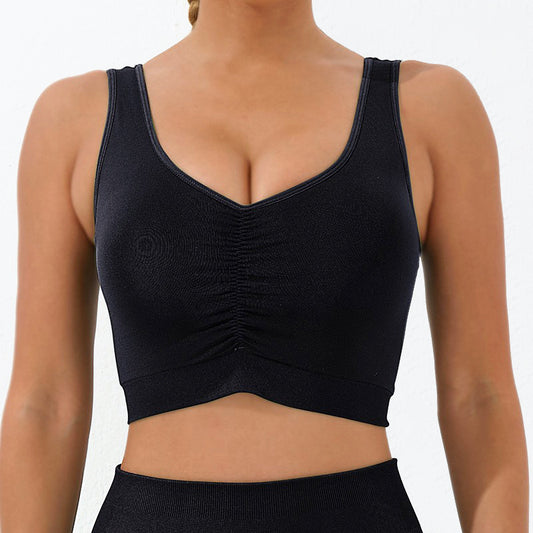 Seamless Sports Bra and Yogi Top for Women for Pilates Yoga and Everyday Fitness Bust Support and Comfort