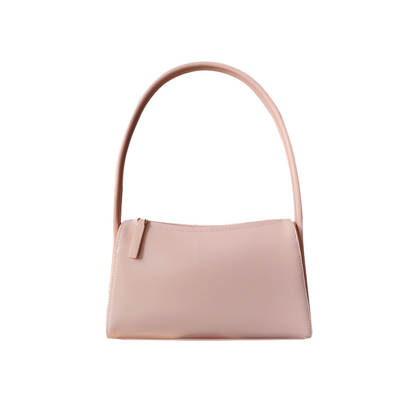 Vintage Inspired Leather Shoulder Bag for Women Chic Underarm Design Versatile and Spring Accessory