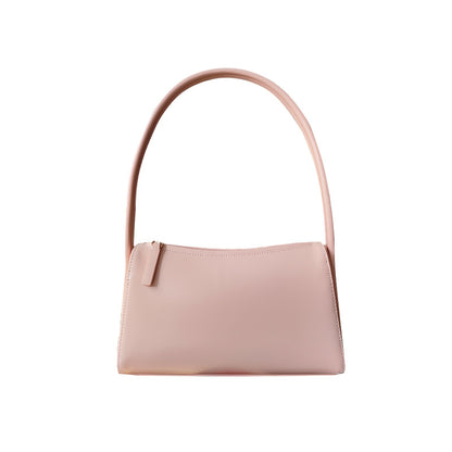 Vintage Inspired Leather Shoulder Bag for Women Chic Underarm Design Versatile and Spring Accessory