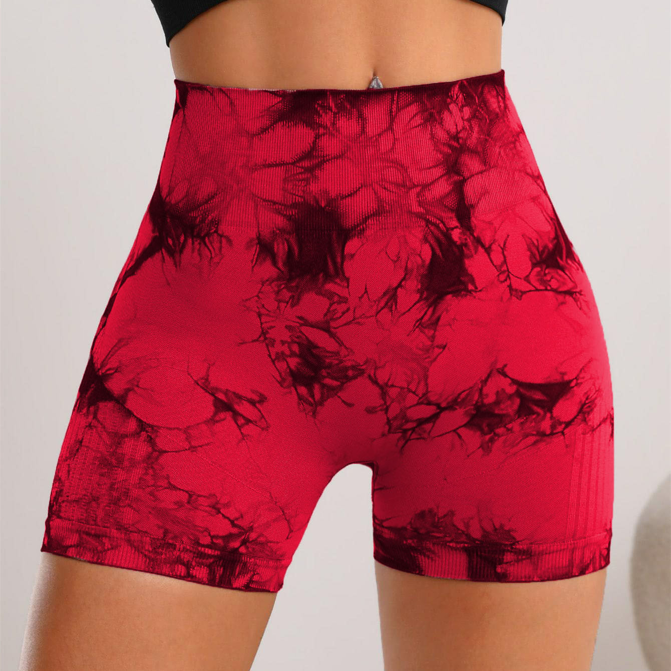 High Waisted Tie Dye Yoga Shorts for Women Ultra Stretch Fitness Bottoms for Enhanced Comfort and Lifted Curves