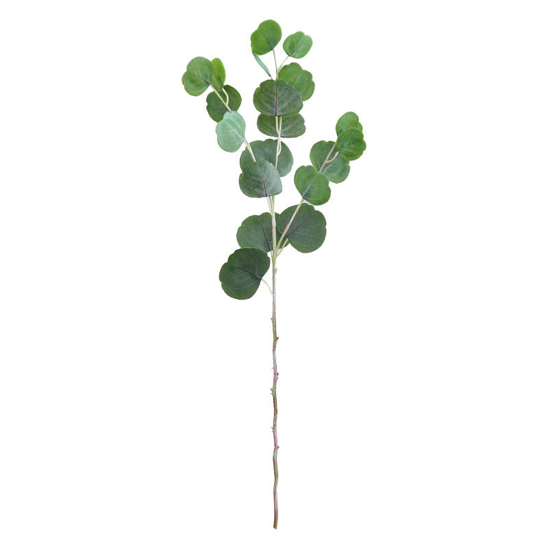 Lifelike Artificial Money Plant Eucalyptus Leaf - Soft Touch Realistic Greenery for Home Decor and Wedding Decorations