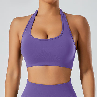 Summer Chic U Back Neckline Sports Bra for Running Fitness and Yoga Supportive and Breathable Activewear