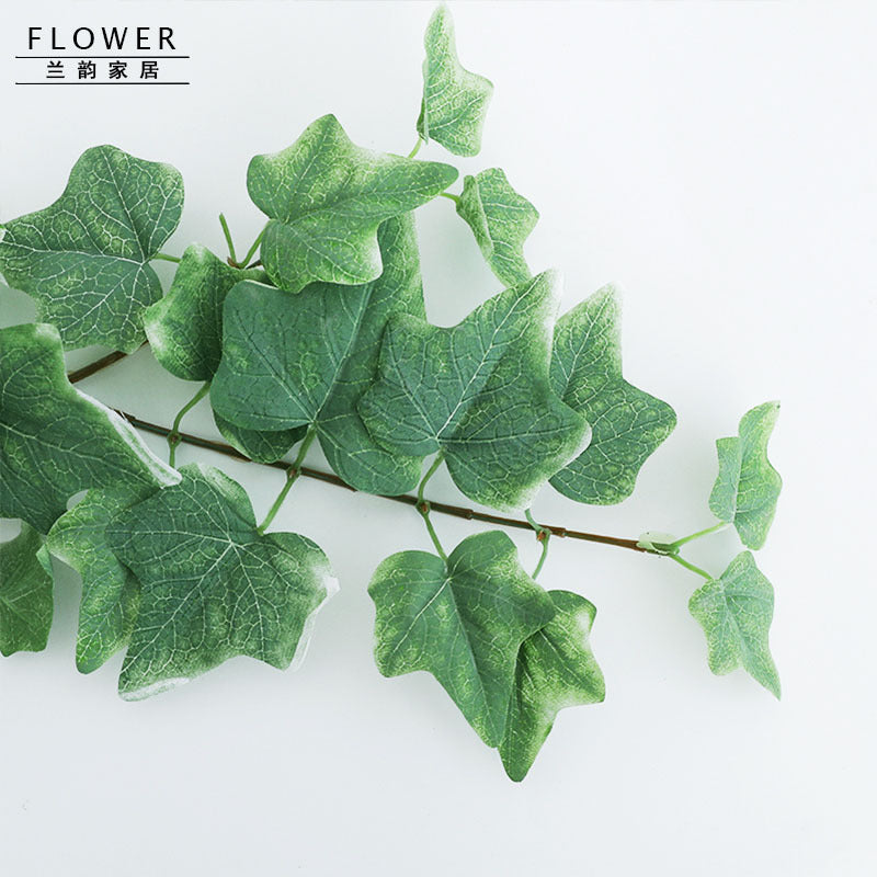 Lifelike Sweet Potato Leaf Wall Hanging - Evergreen Ivy Decorative Faux Plant for Stylish Living Room Décor