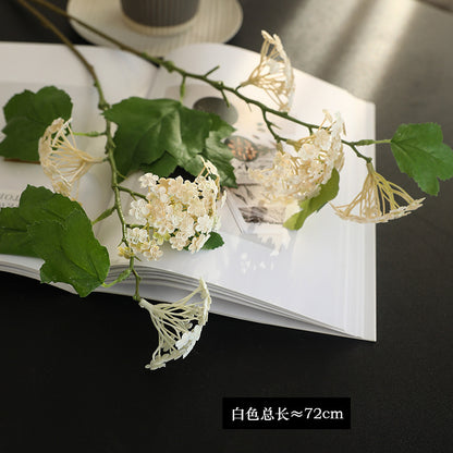 Realistic Touch Snowball Hydrangea - Artificial Floral Arrangements for Home Decor, Wedding Celebrations, and Garden Landscaping