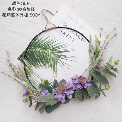 Stunning Faux Floral Wall Decor - Elegant Silk Flower Arrangement for Home Decoration and Wedding Bouquet - Perfect Wall Hanging for Stylish Events - Model CF01151