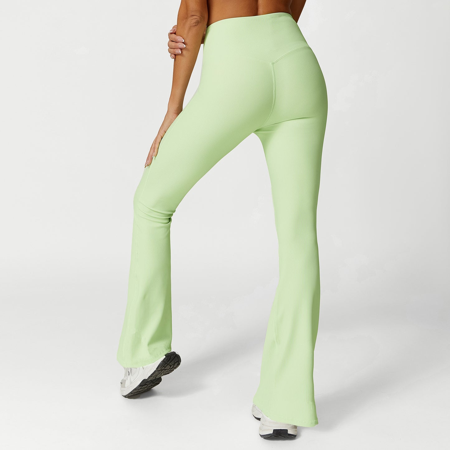 Seamless Support Cross Back Bra and High Waisted Comfort Wide Leg Pants Effortless Style and Comfort for Every Occasion