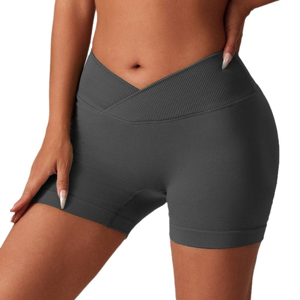 Seamless Breathable Running Shorts High Waisted Peach Lifting Yoga Pants with Three Inch Inseam for Comfort and Style