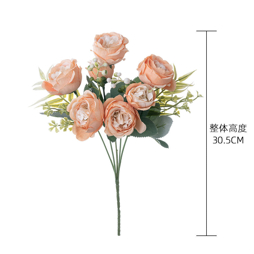 Stunning Faux Rose Wall Decor - Realistic Rose Bouquet for Home Decoration and Wedding Celebrations - Perfect Wedding Handheld Flowers, Model MW55506