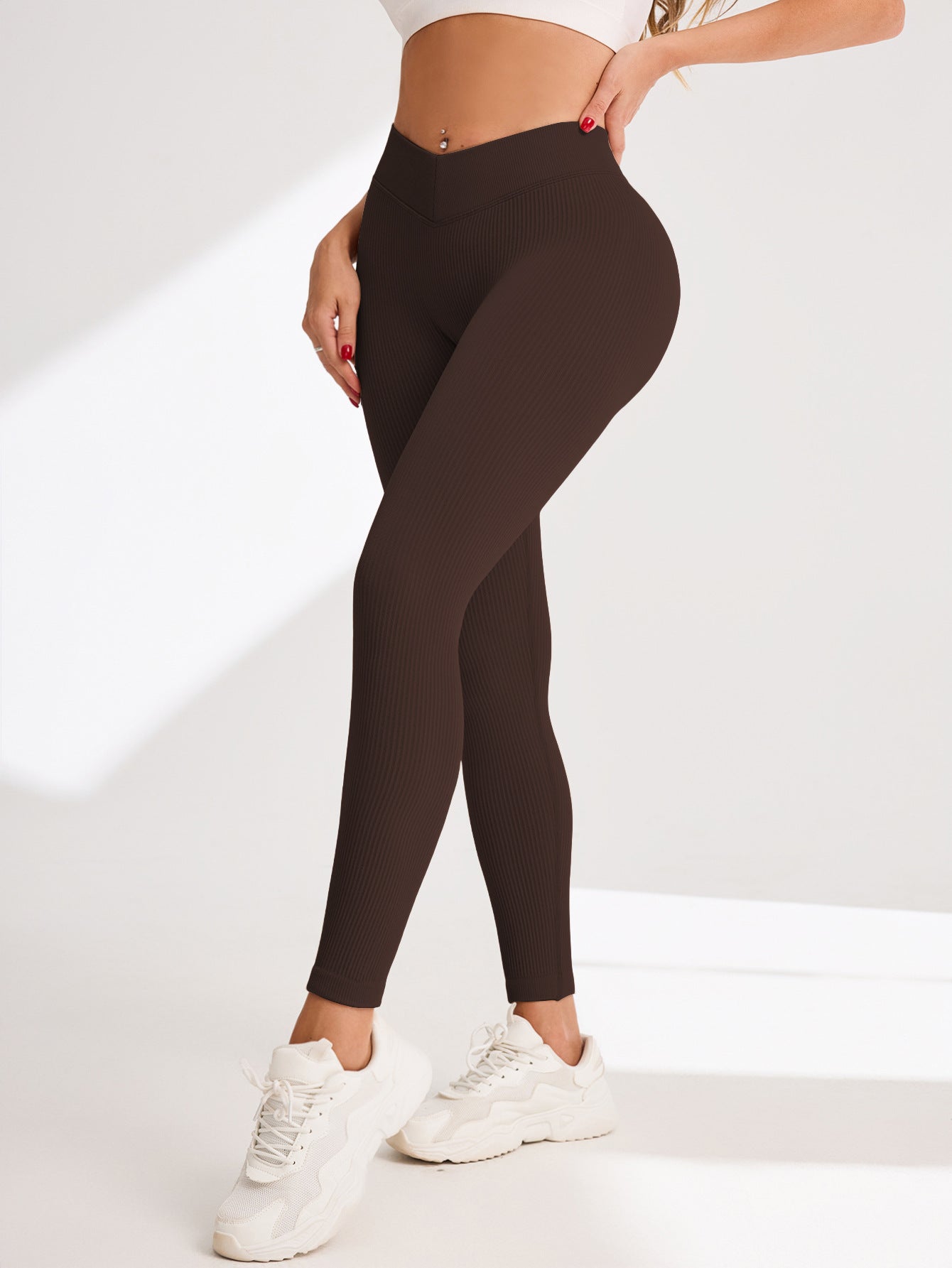 High Waisted Yoga Pants for Women Shaping Ruched Design for a Peachy for Sports Fitness and Everyday Wear 3 4 Length Leggings