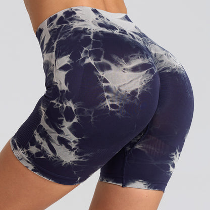 High Waisted Tie Dye Summer Fitness Shorts for Women Enhancing Breathable Yoga Pants for and Performance