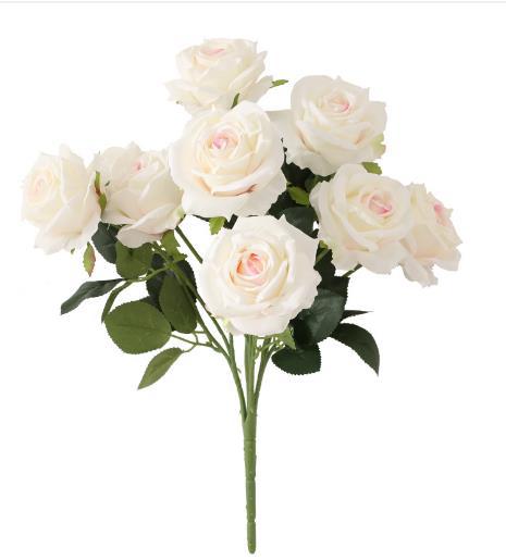 Stunning 10-Piece Faux Rose Bouquet - Perfect for Home Decor, Weddings, and Special Events - Lifelike Artificial Flowers for Lasting Beauty