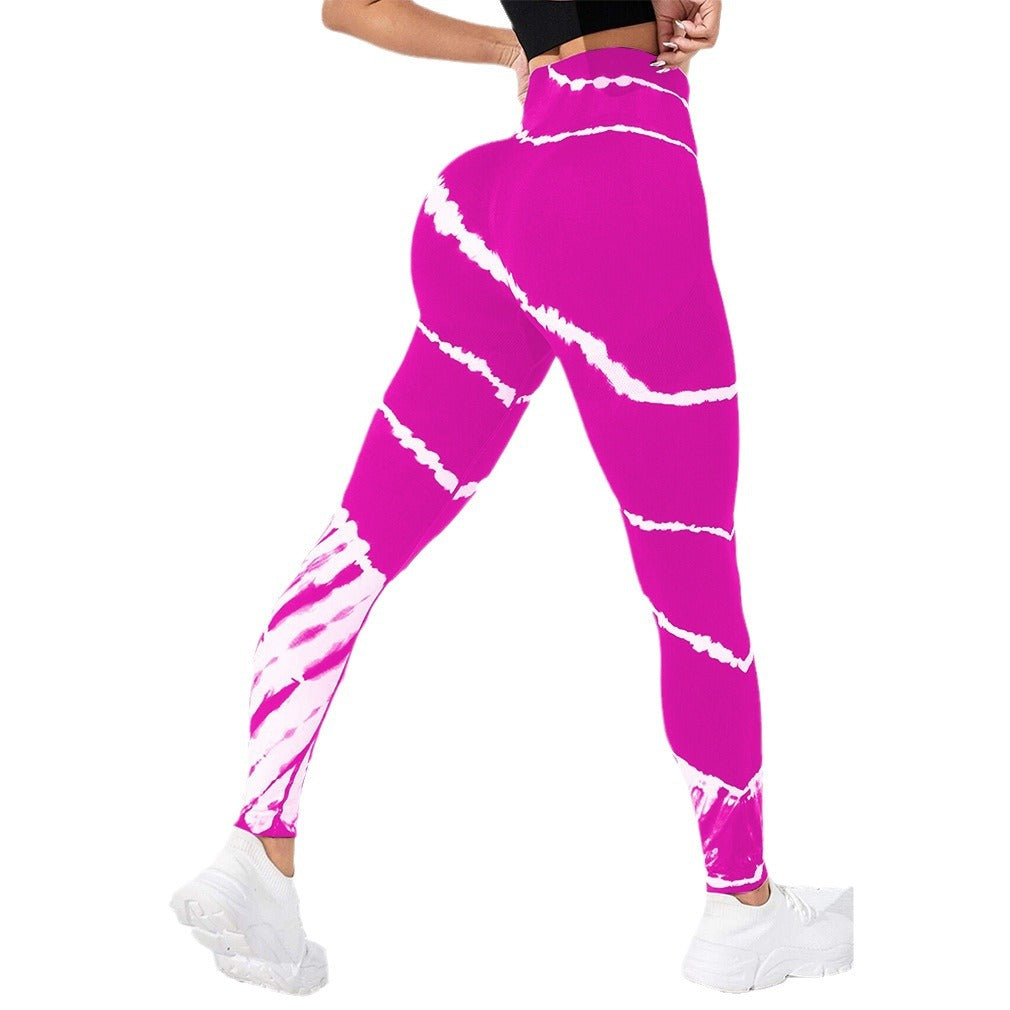 High Waisted Seamless Tie Dye Yoga Pants for Women Butt Lifting Running and Workout Leggings for Maximum Comfort and Style