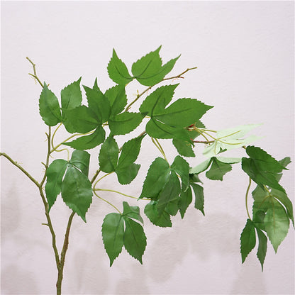 Quality Artificial Greenery - Lush Two-Branch Hanging Wall Ivy Vine with Realistic Grape Leaves - Perfect for Home Decor, Garden Accents, and DIY Projects