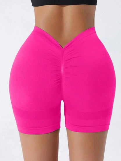 Seamless V Waist High Waisted Yoga Shorts for Women for Outdoor Sports Fitness Running and Training Lifted Design for Enhanced Style and Comfort