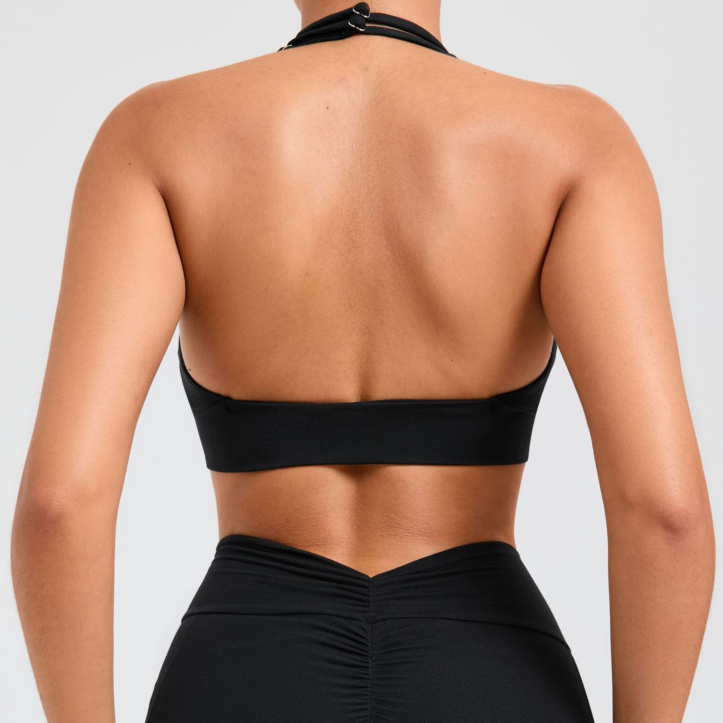 Adjustable Strap Sports Bra Comfortable Backless Design for Running Yoga and Fitness Quick Dry Breathable Material for Performance