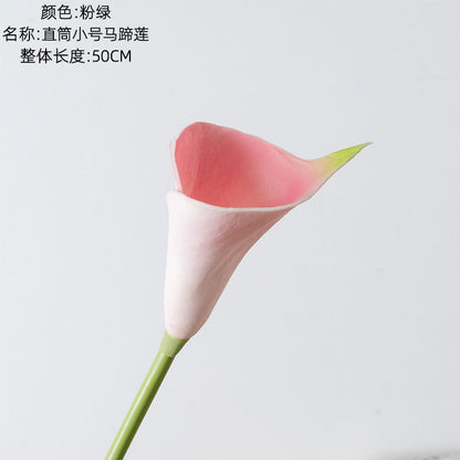 INS-Style Realistic Calla Lily PU Faux Flowers for Home Decor - Perfect for Weddings and Celebrations, MW01512Y