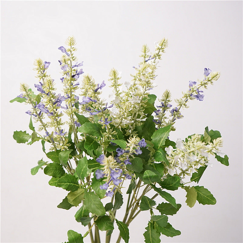 Chic Natural Faux Sage Lavender Wildflowers - Fresh and Charming Soft Floral Decor for Home Styling and Inviting Ambiance