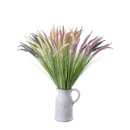 INS-Style Artificial Flower Decoration – Realistic Onion Grass and Wheat Spike Wedding Faux Flora – Perfect for Home Decor and Event Styling (MW09921)