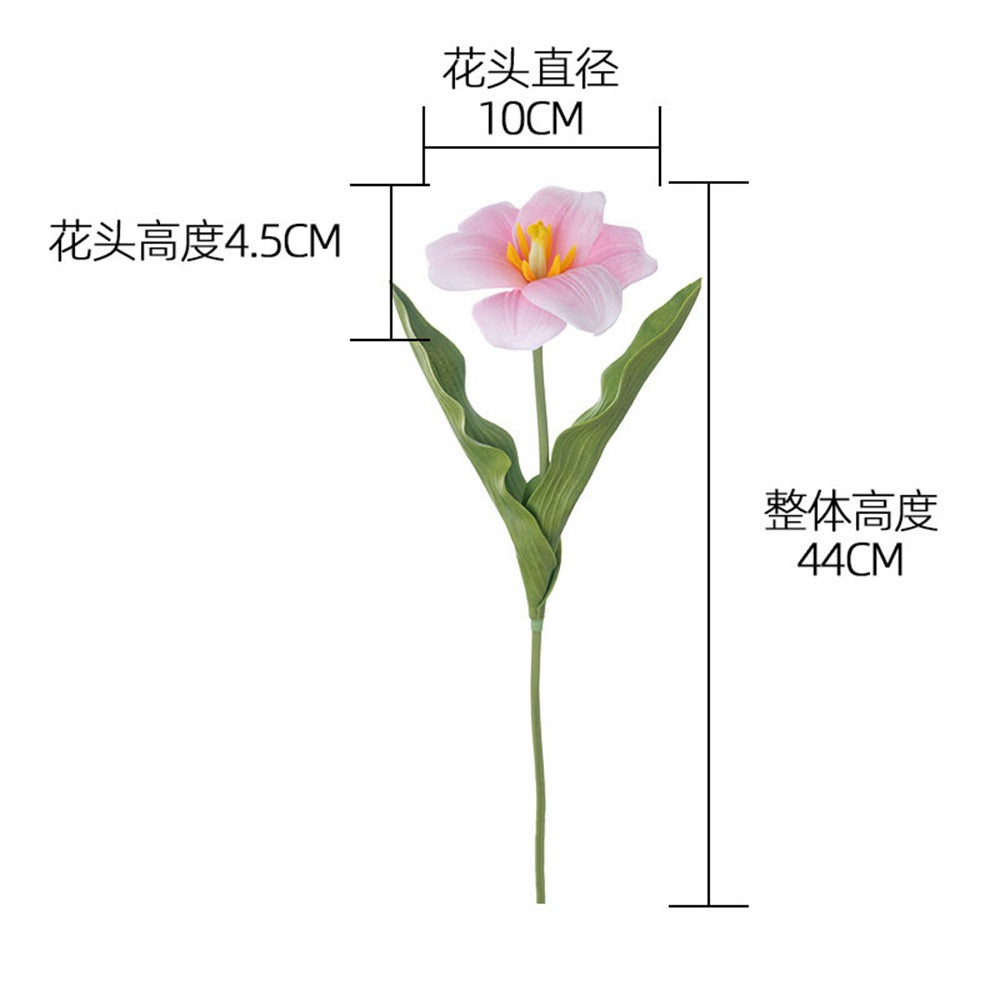 Delightful Open-Mouth Tulip - INS Style Artificial Flowers for Home Decor, Wedding Celebrations, and Festive Occasions | Realistic & Long-lasting Floral Arrangement - MW08085