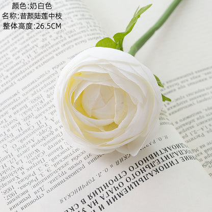 Artificial Rose Bouquet with Realistic Design - Beautiful Home Decor Faux Flower Arrangement for Weddings and Events - INSPJ1016