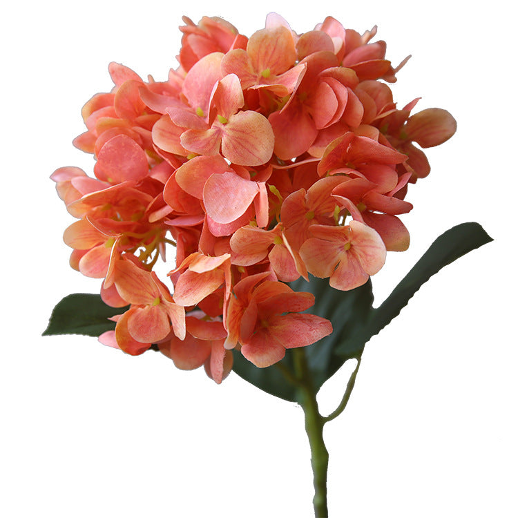 Lifelike Snowflake Hydrangea Floral Arrangement - Charming Spring-Inspired Decor for Home, Weddings, and Special Events - Elegant Single Stem Decorative Blooms