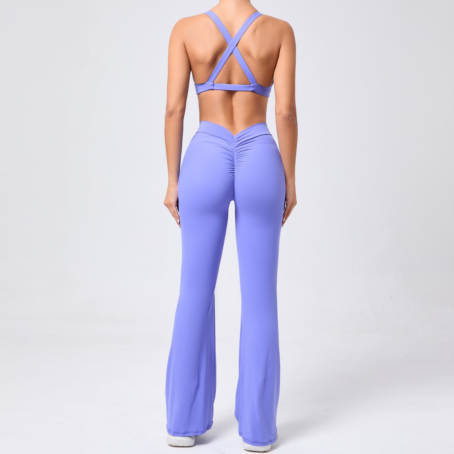 Peach Lift Butt Enhancing Two Piece Activewear Set for Women Soft Brushed Yoga Outfit with Quick Dry Feature and Racerback Design for Comfort and Performance