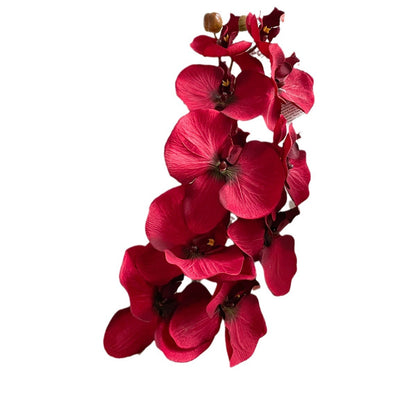 Stunning 10-Head Large Orchid Flower Arrangement in Elegant European-Style Ceramic Vase – Perfect for Home Decor and Dining Table Centerpiece