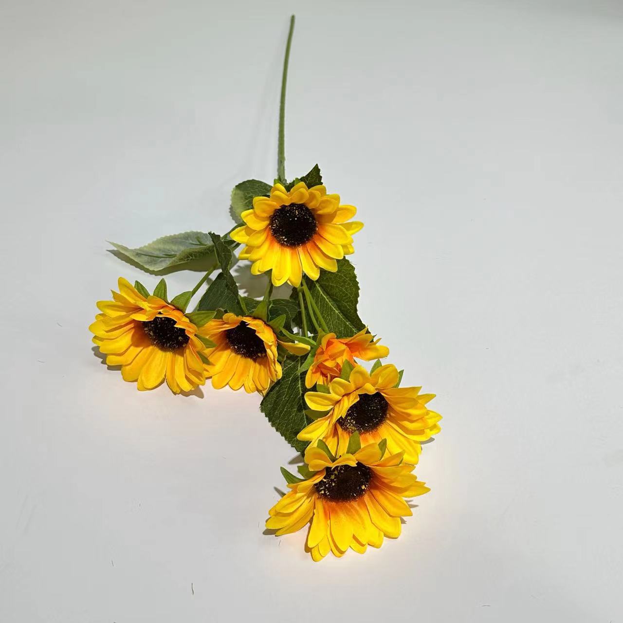 Realistic Single Stem Sunflower for Home Decor – Perfect for Living Room, Photography Props, and Lasting Beauty Without Maintenance