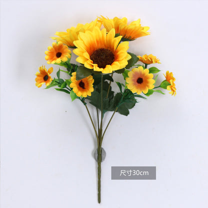 Stunning Realistic Sunflower Stem -  Faux Sunflower Bouquet for Home Décor – Brighten Up Your Space with Lifelong Natural Beauty!